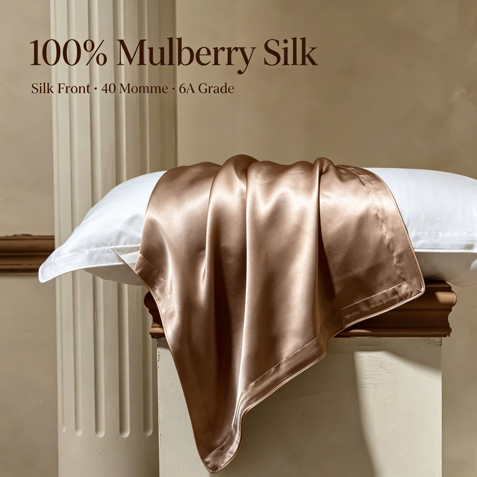 2 Pcs Silk Pillowcase Queen Si - Luxury Skincare & Spa Photos recension och pris